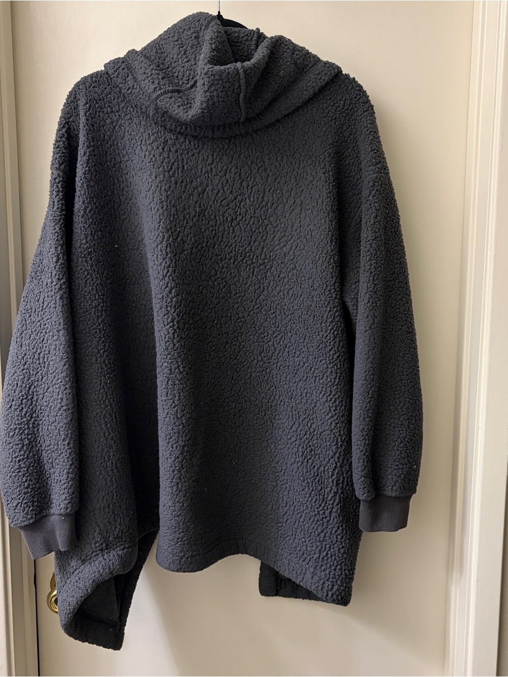 Fashion Nova Charcoal Hooded Teddy Coat - Picture 5 of 5